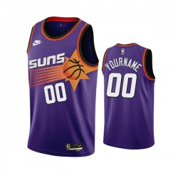 Phoenix Suns Custom Nike 2022 2023 Classic Edition Purple NBA Jersey Swingman