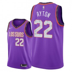 Phoenix Suns Deandre Ayton 22 2018 2019 Nike City Edition Purple NBA Jersey Swingman