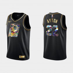 Phoenix Suns Deandre Ayton 22 Nike 2021 2022 Golden Edition 75th Anniversary Diamond Black NBA Jersey Swingman