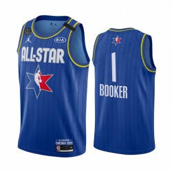 Phoenix Suns Devin Booker 1 2020 All Star Jordan Brand Blue NBA Jersey Swingman
