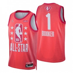 Phoenix Suns Devin Booker 1 2022 All Star Jordan Brand Red NBA Jersey Swingman