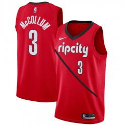 Portland Trail Blazers C.J. McCollum 3 2018 2019 Nike Red NBA Jersey Swingman