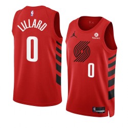 Portland Trail Blazers Damian Lillard Nike 2022 2023 Statement Edition Red NBA Jersey Swingman