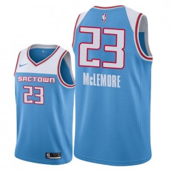 Sacramento Kings Ben McLemore 23 2018 2019 Nike City Edition Blue NBA Jersey Swingman