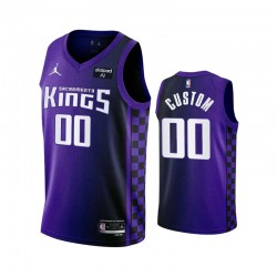 Sacramento Kings Custom Jordan Statement Edition 2023 2024 Purple NBA Jersey Swingman