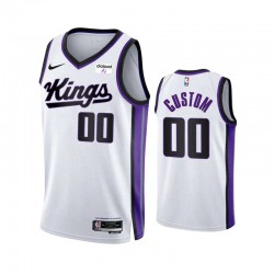 Sacramento Kings Custom Nike ASSOCIATION EDITION 2023 2024 White NBA Jersey Swingman