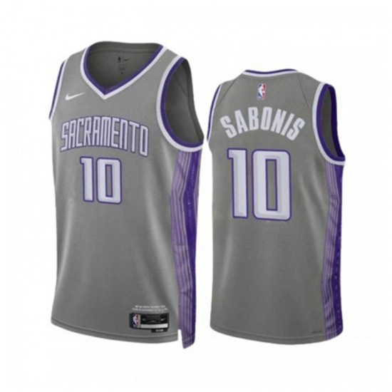 Sacramento Kings DOMANTAS SABONIS 10 Nike City Edition 2022-2023 NBA Jersey Swingman