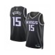 Sacramento Kings Davion Mitchell 15 Jordan Statement Edition 2022-2023 Black NBA Jersey Swingman