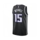 Sacramento Kings Davion Mitchell 15 Jordan Statement Edition 2022-2023 Black NBA Jersey Swingman