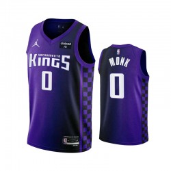 Sacramento Kings MALIK MONK Jordan Statement Edition 2023 2024 Purple NBA Jersey Swingman