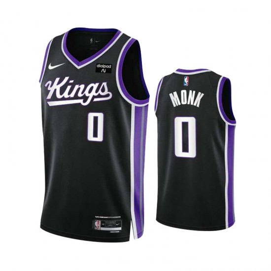 Sacramento Kings MALIK MONK Nike ICON EDITION 2023 2024 Black NBA Jersey Swingman