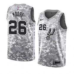 San Antonio Spurs Ben Moore 26 2018 2019 Nike Gray NBA Jersey Swingman