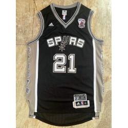 San Antonio Spurs DUNCAN 21 Retro Black NBA Jersey Swingman