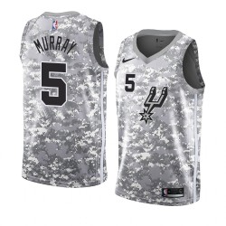 San Antonio Spurs Dejounte Murray 5 2018 2019 Nike Gray NBA Jersey Swingman