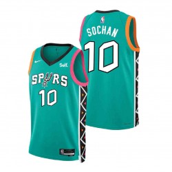 San Antonio Spurs Jeremy Sochan 10 Nike 2022-2023 City Edition NBA Jersey Swingman