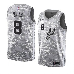 San Antonio Spurs Patty Mills 8 2018 2019 Nike Gray NBA Jersey Swingman