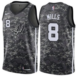 San Antonio Spurs Patty Mills 8 Nike City Edition Black NBA Jersey Swingman