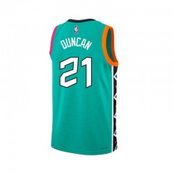 San Antonio Spurs Tim Ducan 21 Nike 2022-2023 City Edition NBA Jersey Swingman