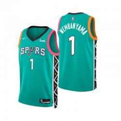 San Antonio Spurs Victor Wembanyama 1 Nike 2022-2023 City Edition NBA Jersey Swingman