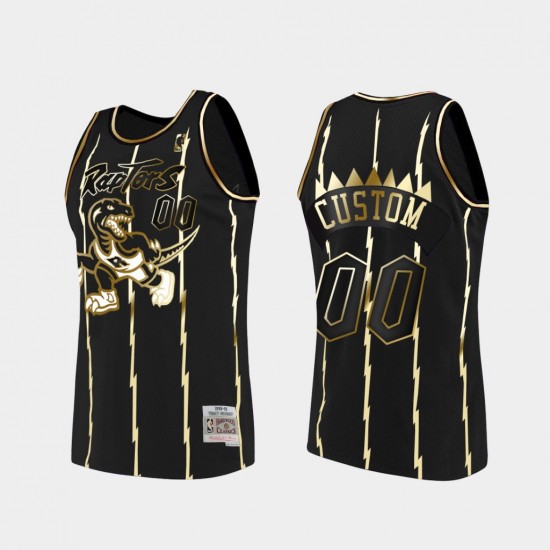 Toronto Raptors Custom Nike Golden Edition Black NBA Jersey Swingman