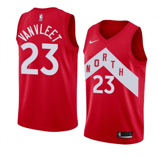 Toronto Raptors Fred Vanvleet 23 2018 2019 Nike Red NBA Jersey Swingman