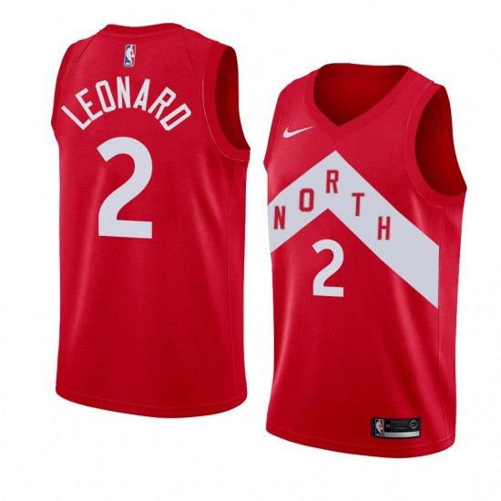 Toronto Raptors Kawhi Leonard 2 2018 2019 Nike Red NBA Jersey Swingman