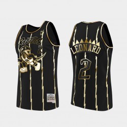 Toronto Raptors Kawhi Leonard 2 Nike Golden Edition Black NBA Jersey Swingman