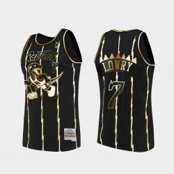 Toronto Raptors Kyle Lowry 7 Nike Golden Edition Black NBA Jersey Swingman