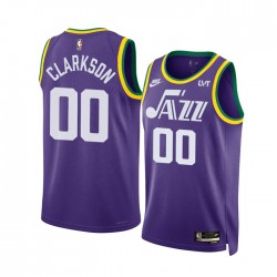 Utah Jazz Clarkson 00 Nike 2023 2024 Classic Edition Purple NBA Jersey Swingman