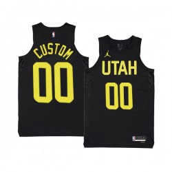 Utah Jazz Custom Nike 2022 2023 Statement Edition Black NBA Jersey Swingman