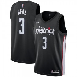 Washington Wizards Bradley Beal 3 2018 2019 Nike City Edition Black NBA Jersey Swingman